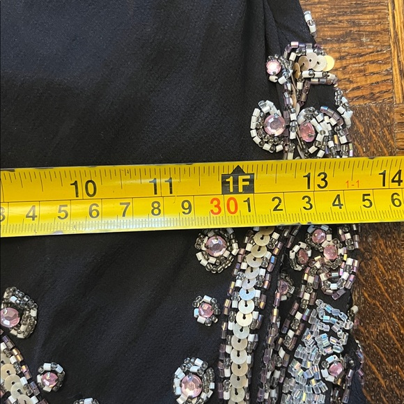 Sue Wong Vintage Silk Beaded Embellished Dress - Size 6 - Picture 11 of 12